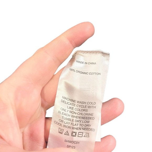 Quince 100% Organic Cotton Oversized Cardigan Open Front Rib Navy Blue M NEW - Picture 5 of 6